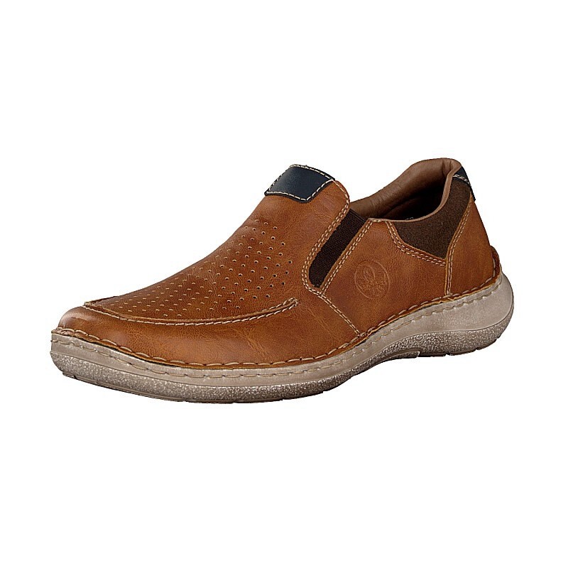 Slip On Panske - Rieker 03077-22 Hnede Topánky